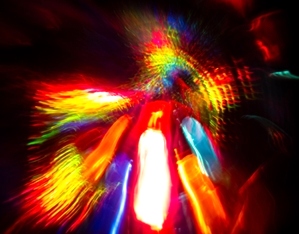 Experimental Abstract Light Photography Two- Light Paintings  By Peter Smolenski