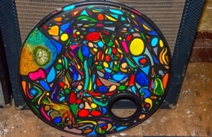 Peter Smolenski Hand Painted 20 Inch Bass Drum Head Project